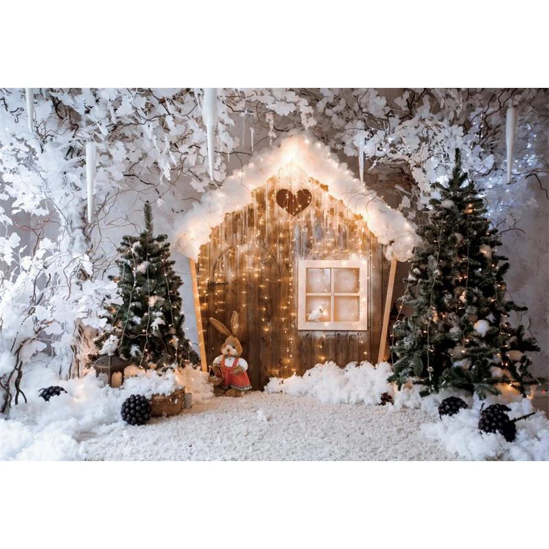 Christmas Cozy Fireplace Backdrop [Holiday Photos]