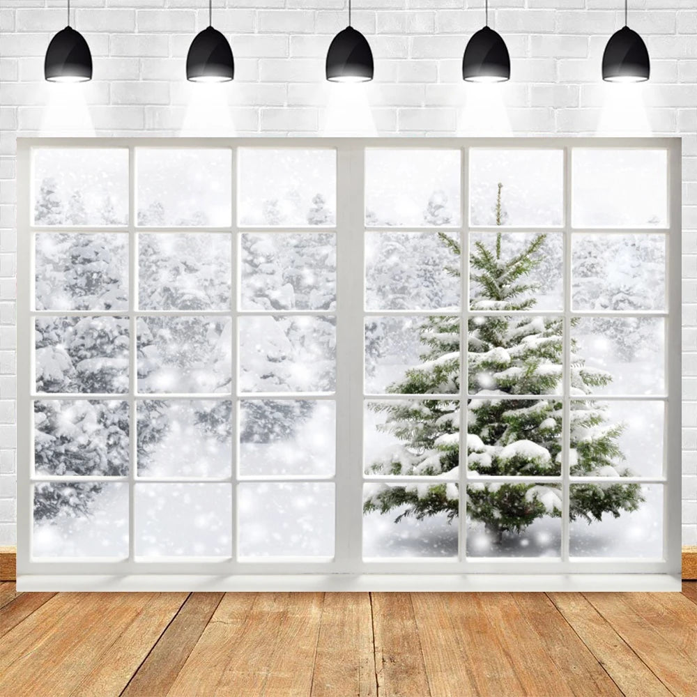 Christmas Winter Wonderland Photography Backdrop