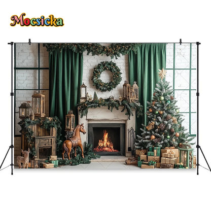 Christmas Festive Winter Wonderland Backdrop