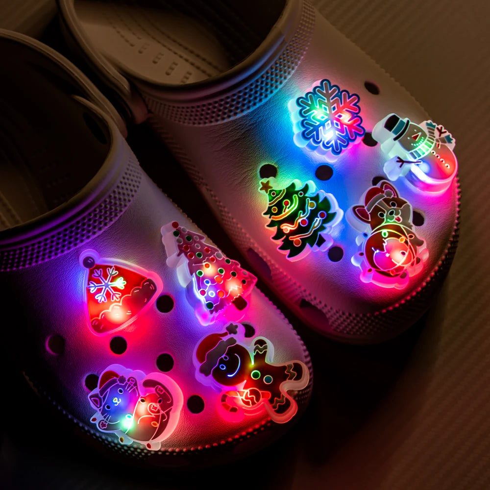 Christmas Luminous Holiday Shoe Charms