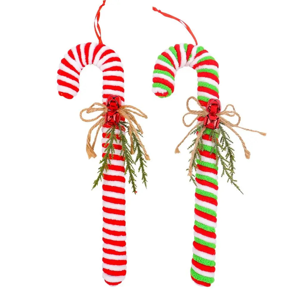 Christmas Candy Cane Plush Ornament