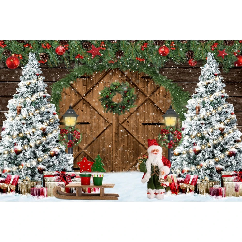 Christmas Holiday Cheer Backdrop [Vinyl/Polyester]