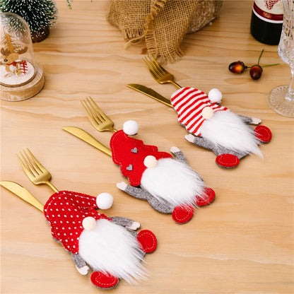 Christmas Holiday Cutlery Cozy Set