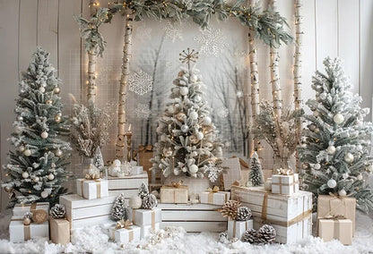 Christmas Winter Wonderland Backdrop [Customizable Size]