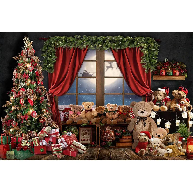 Christmas Gingerbread House Photography Backdrop