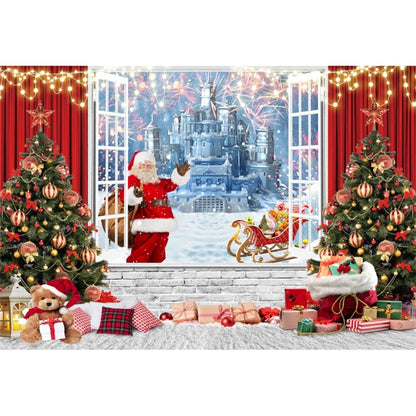 Christmas Gingerbread House Photography Backdrop