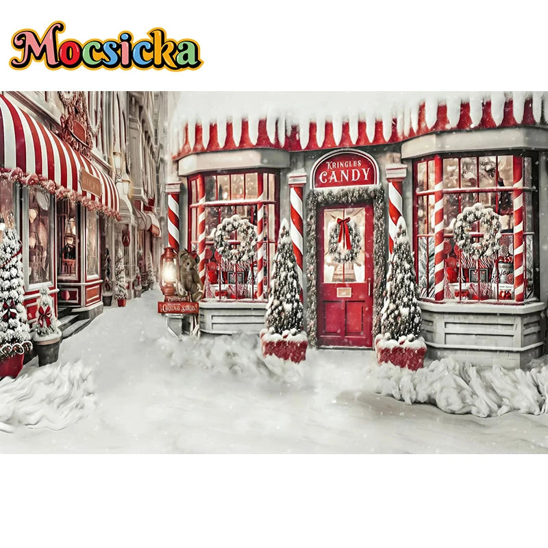 Christmas Winter Wonder Background Backdrop