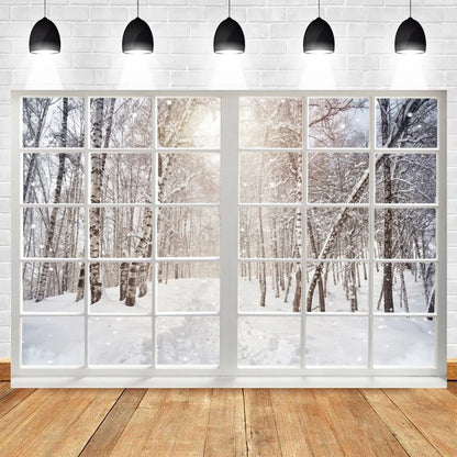 Christmas Winter Wonderland Backdrop [Indoor Use]