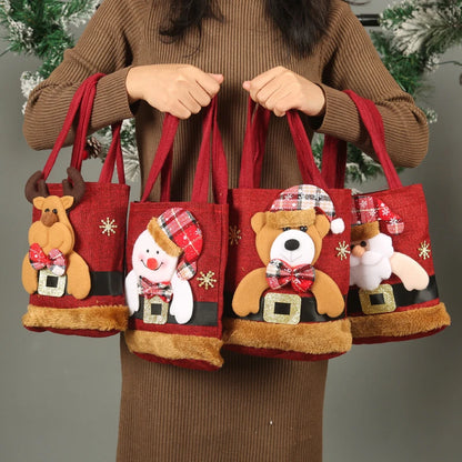 Candy Christmas Handbag [Santa/Snowman/Elk]