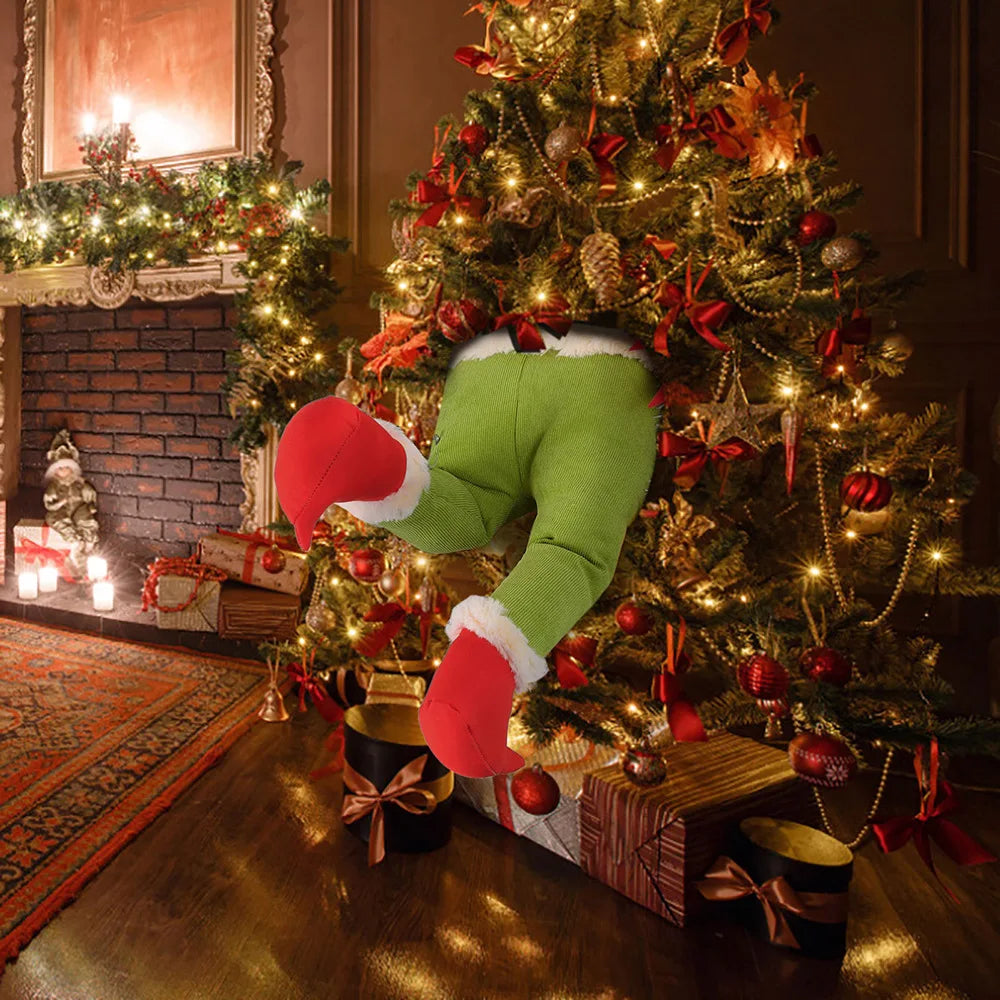 Christmas Elf Legs Holiday Tree Decor