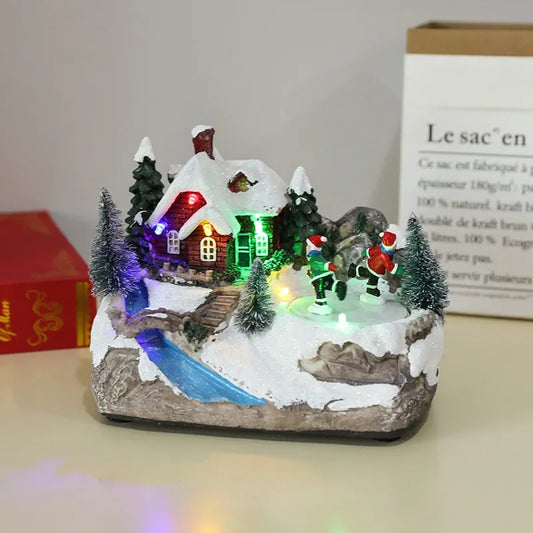 Christmas Twinkle Tinsel LED Village Decor