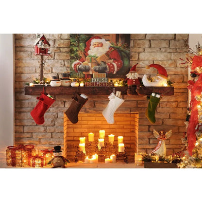 Christmas Holiday Cheer Photography Backdrop