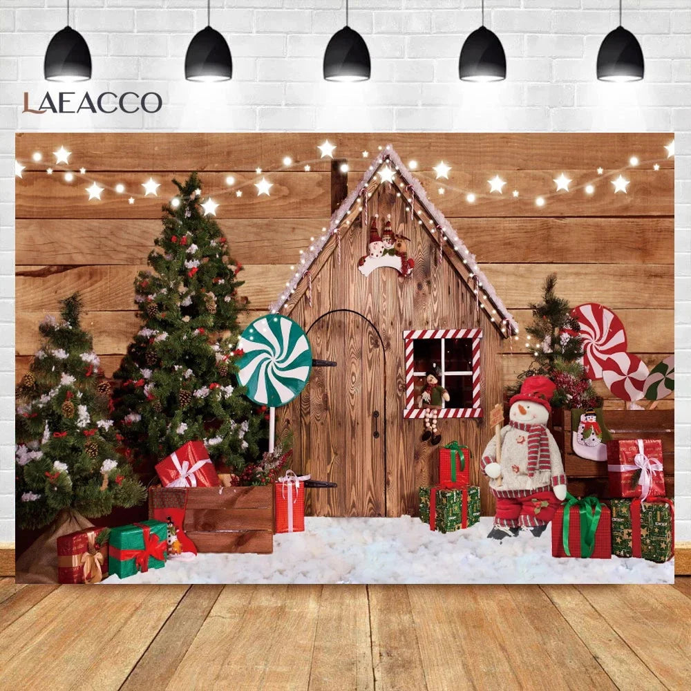 Christmas Cozy Holiday Scene Backdrop