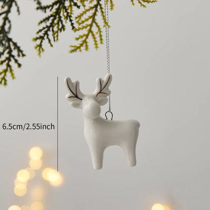 Ceramic House Pendant Christmas Decor