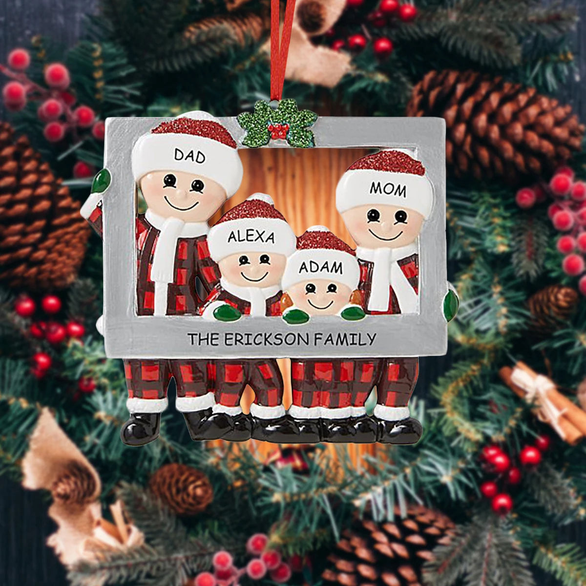 Christmas Customizable Family Ornament Decoration