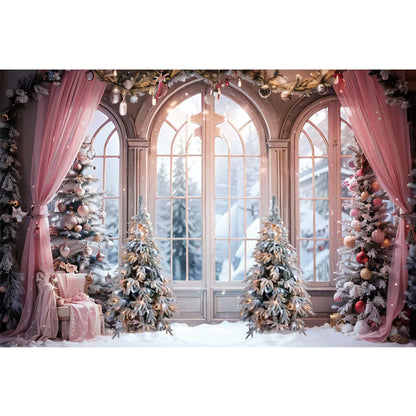 Christmas Festive Winter Wonderland Backdrop