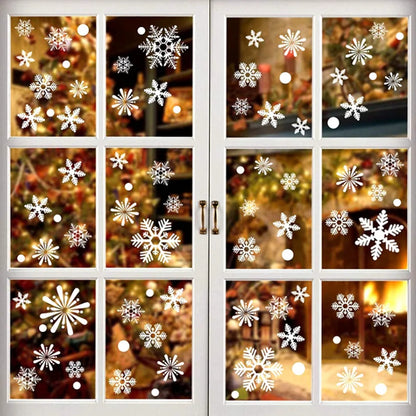 Christmas Snowflake Wall Stickers Set