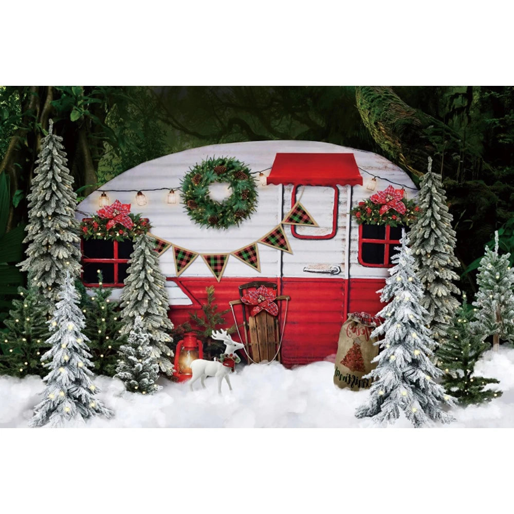 Christmas Holiday Magic Photo Backdrop