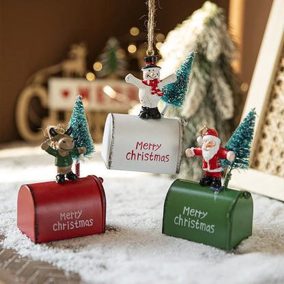 Christmas Festive Mailbox Ornament Decoration