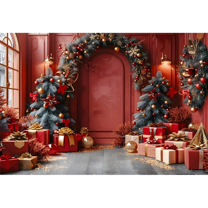 Christmas Holiday Cheer Photo Backdrop