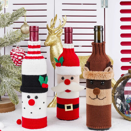 Christmas Festive Bottle Covers [Standard Wine Bottles]