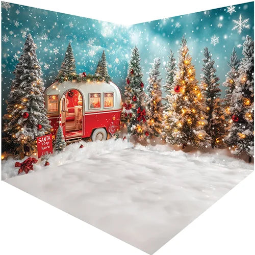 Christmas Winter Wonderland Photography Backdrop