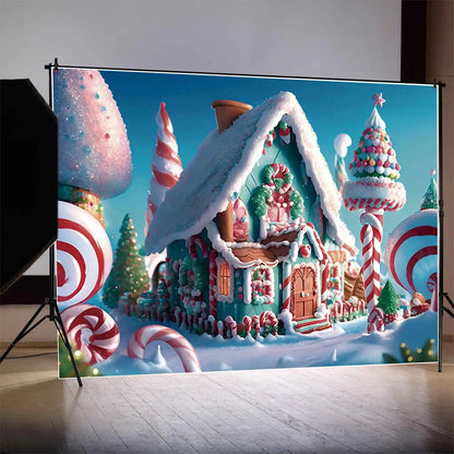 Christmas Village Backdrop [Custom Size]