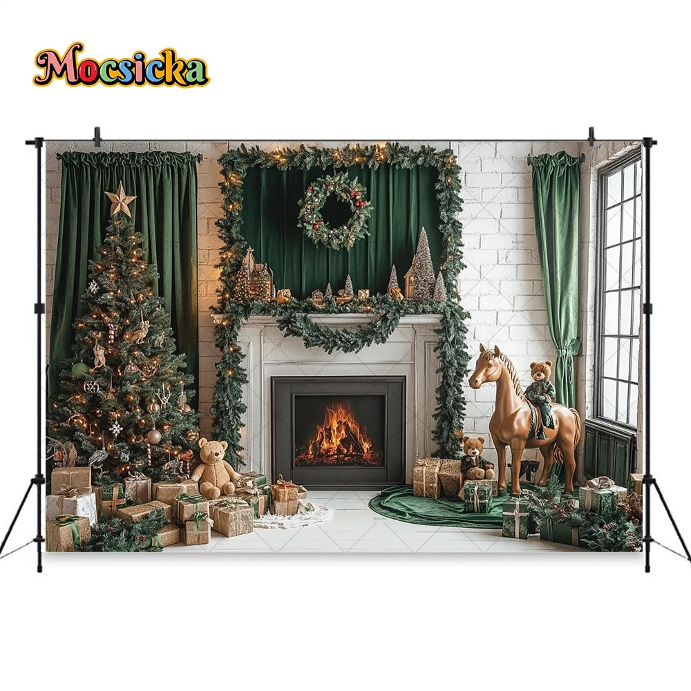 Christmas Festive Winter Backdrop Decor