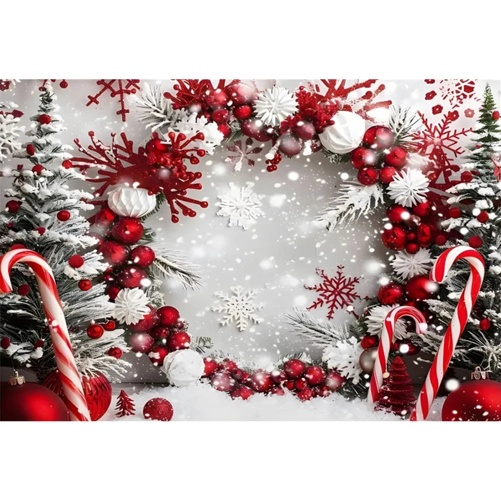 Christmas Festive Holiday Backdrop [Vinyl/Polyester]