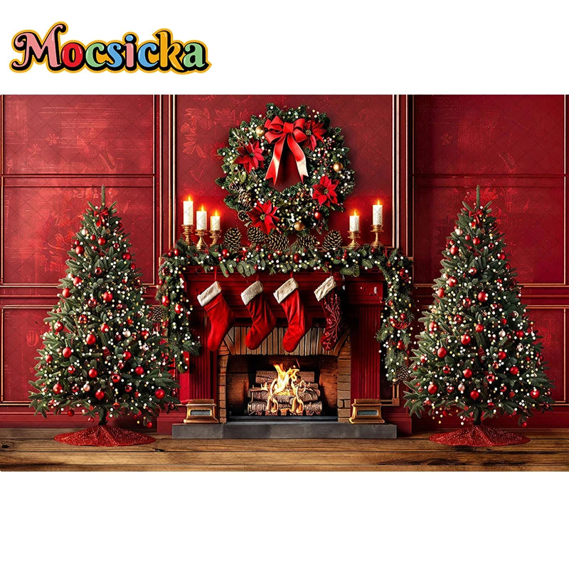 Christmas Winter Wonder Background Backdrop