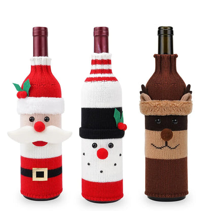 Christmas Festive Bottle Covers [Standard Wine Bottles]