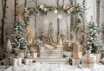 Christmas Winter Wonderland Backdrop [Customizable Size]