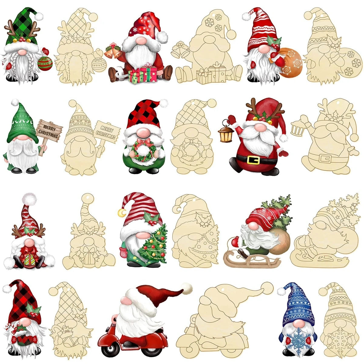 Christmas Santa Ornament DIY Set