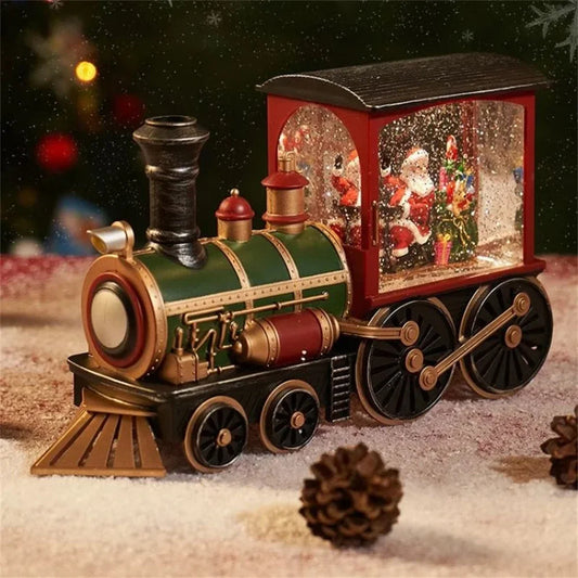 Christmas Holiday Train Music Box Ornament