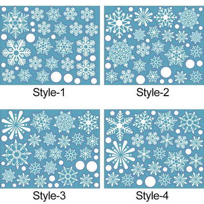 Christmas Snowflake Wall Stickers Set