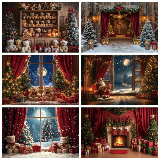 Christmas Holiday Cheer Photo Backdrop