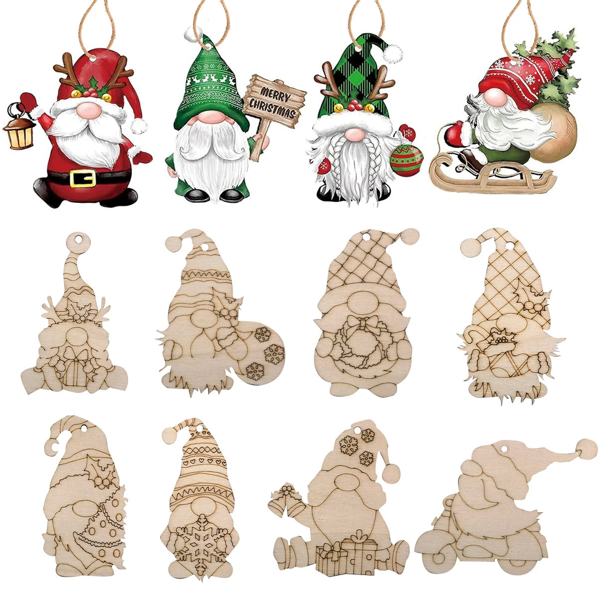 Christmas Santa Ornament DIY Set