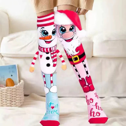 Cozy Christmas Socks [Santa/Snowman]