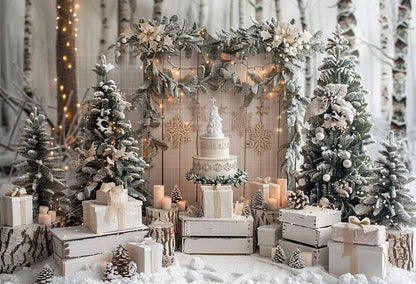 Christmas Winter Wonderland Backdrop [Customizable Size]