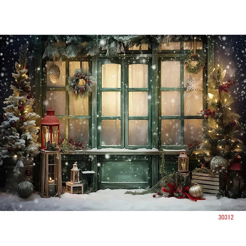 Christmas Sparkle Holiday Backdrop [Photo Props]