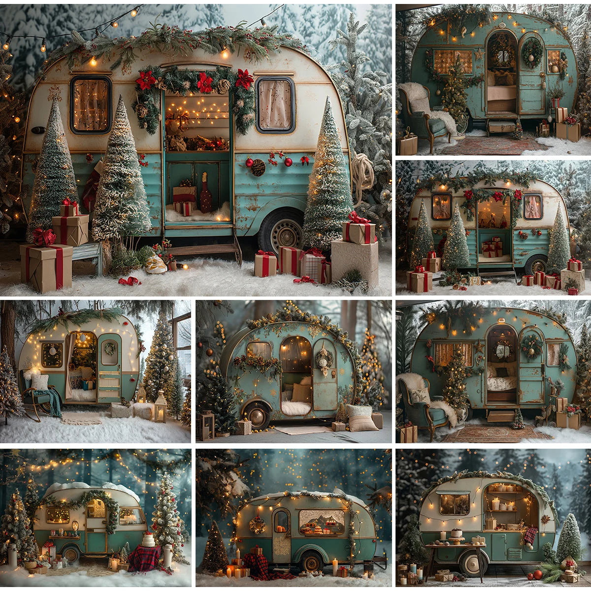 Christmas Winter Wonderland Backdrop [Polyester/Vinyl]