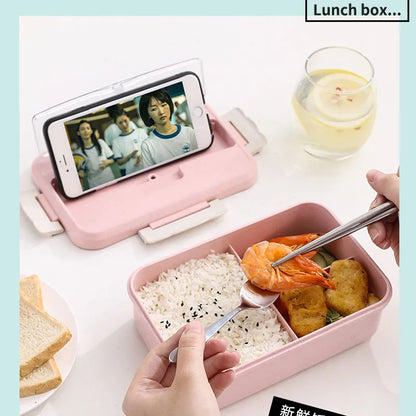 Umweltfreundliche Lunchbox aus Weizenstroh für Kinder