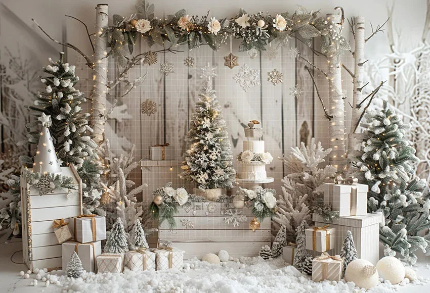 Christmas Winter Wonderland Backdrop [Custom Size]