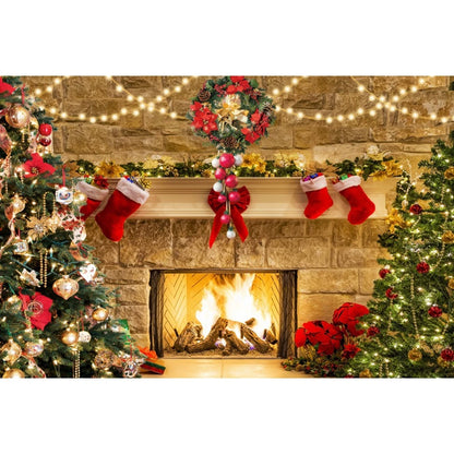 Cozy Christmas Backdrop [Indoor/Outdoor]