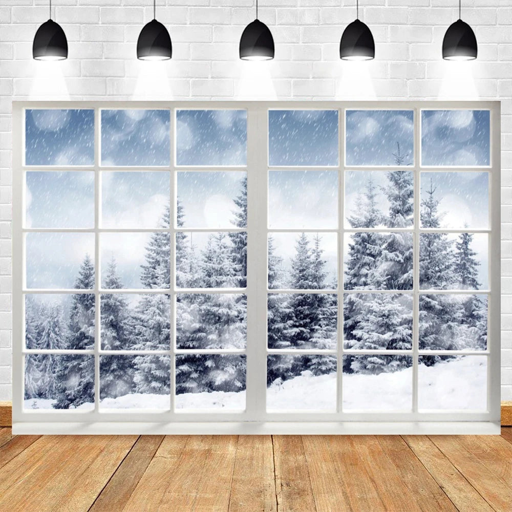 Christmas Winter Wonderland Photo Backdrop