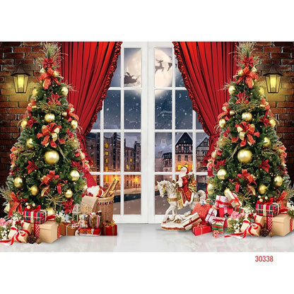 Christmas Holiday Cheer Photography Backdrop