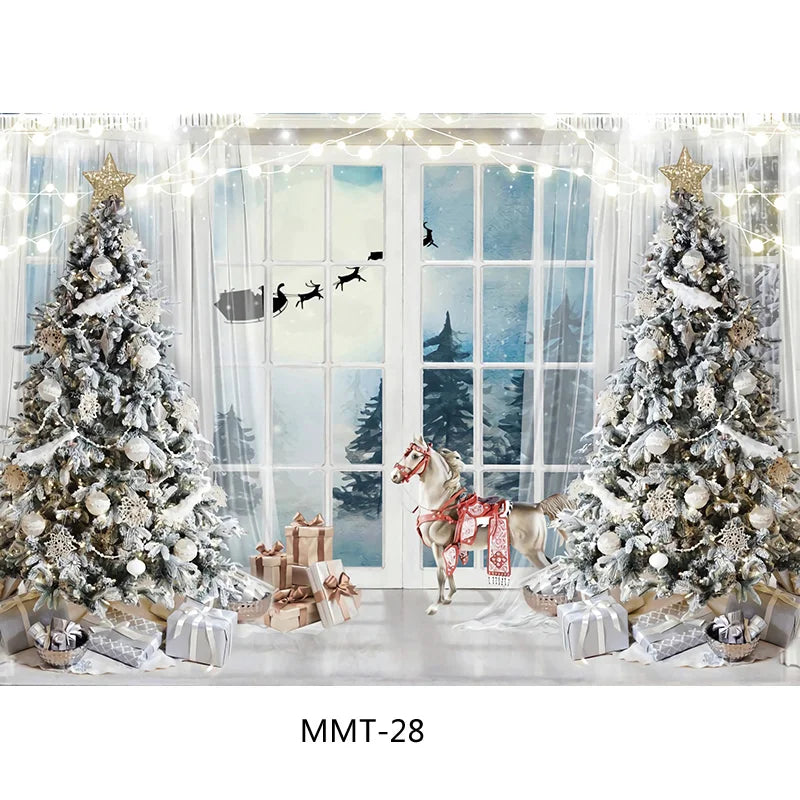 Christmas Snowman Wonderland Backdrop Decor