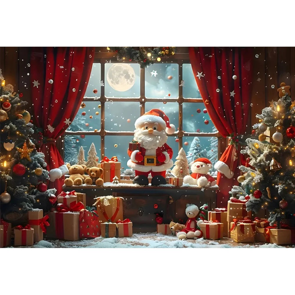 Cozy Christmas Photo Backdrop