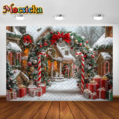 Christmas Winter Wonderland Backdrop - Snowy