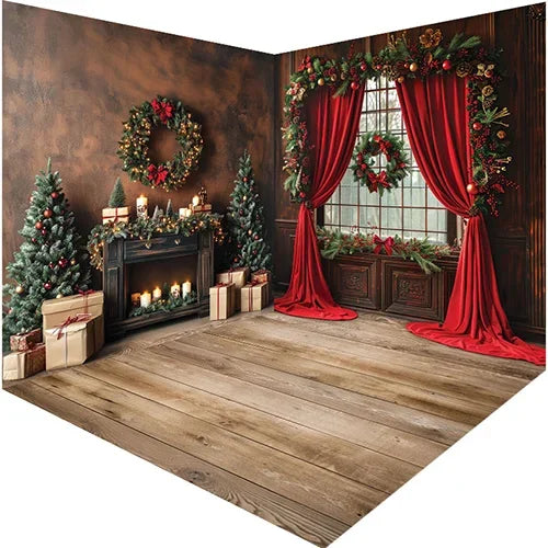 Christmas Holiday Cheer Photo Backdrop